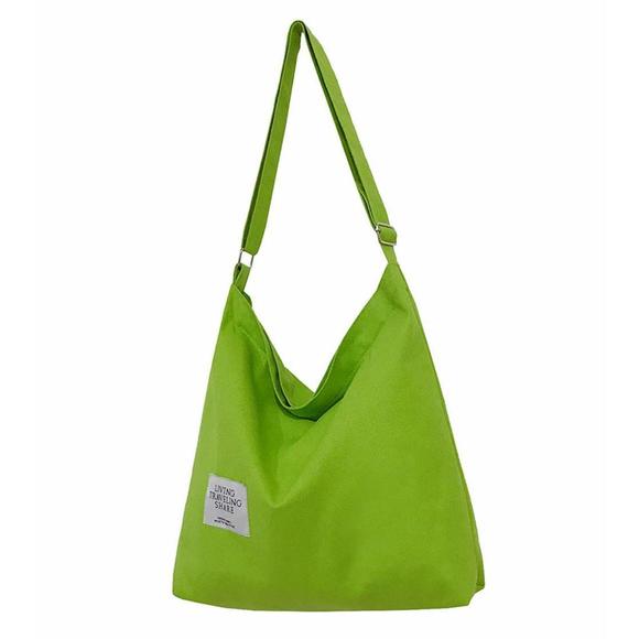 Retro Large Size Canvas Shoulder Bag Hobo Crossbody Handbag Casual T_T - Picture 1 of 7